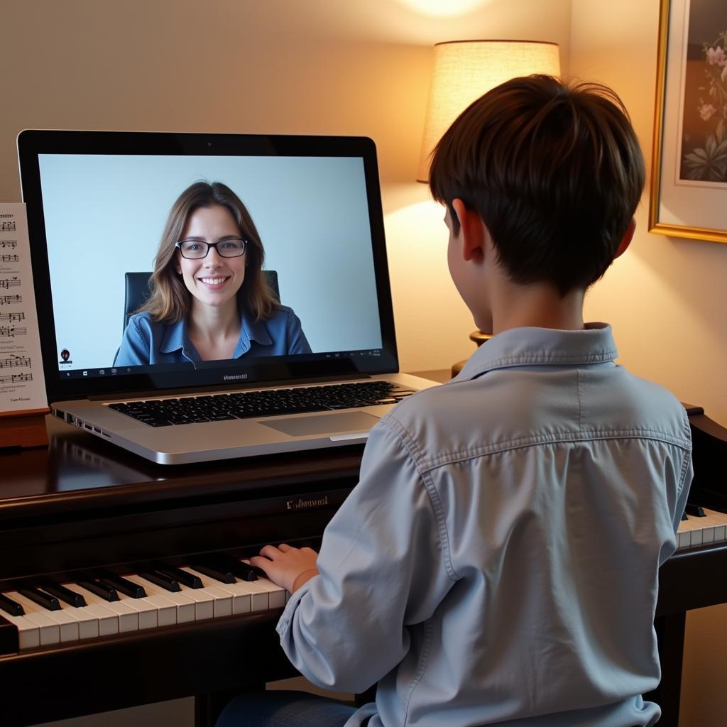 Học đàn piano online qua video call