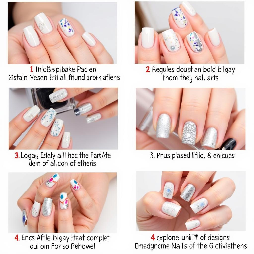 Học nail nâng cao với các họa tiết và đính đá