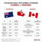 So sánh học phí du học Úc và Canada