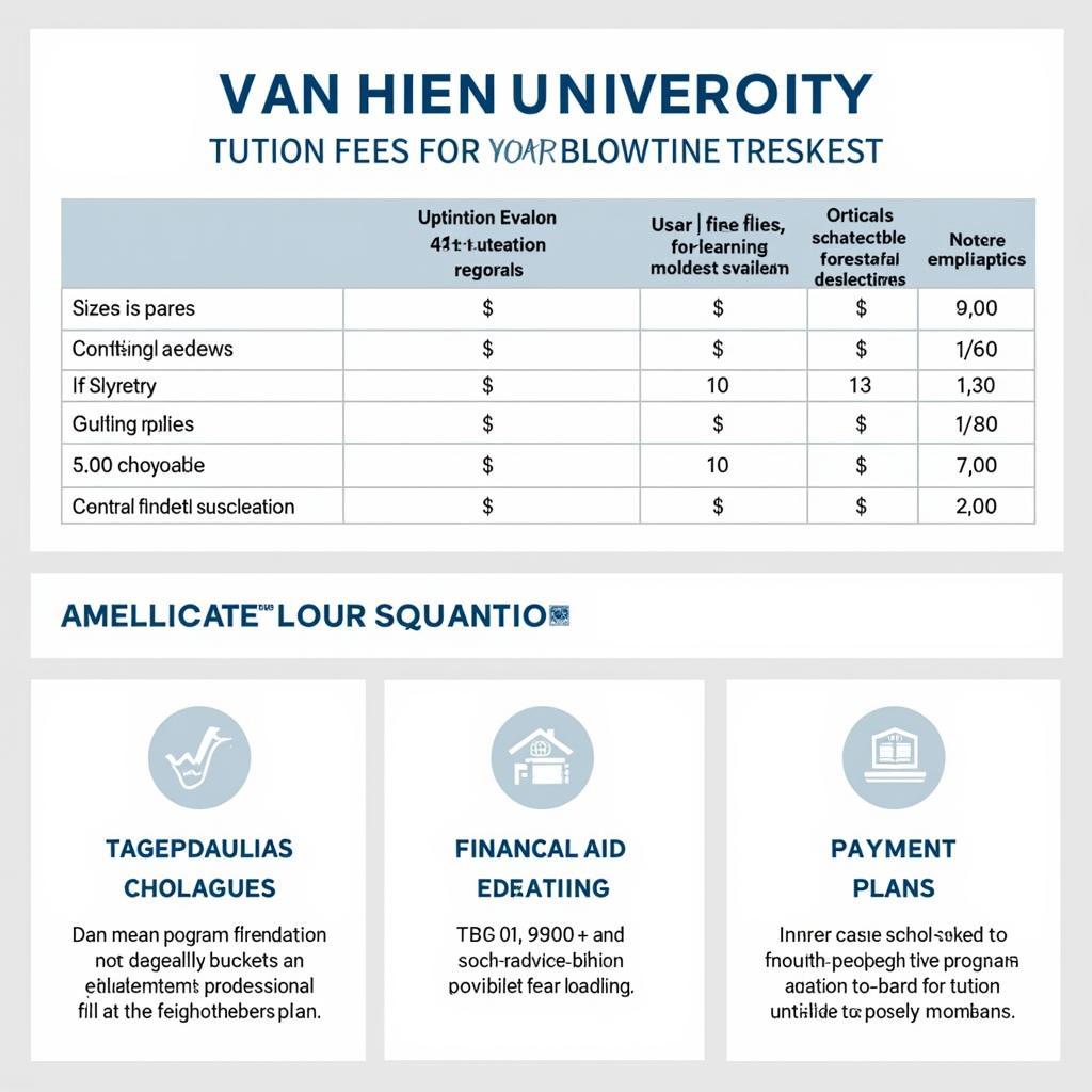 Học phí và hỗ trợ tài chính Đại học Văn Hiến