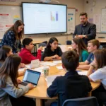 Students in the classroom