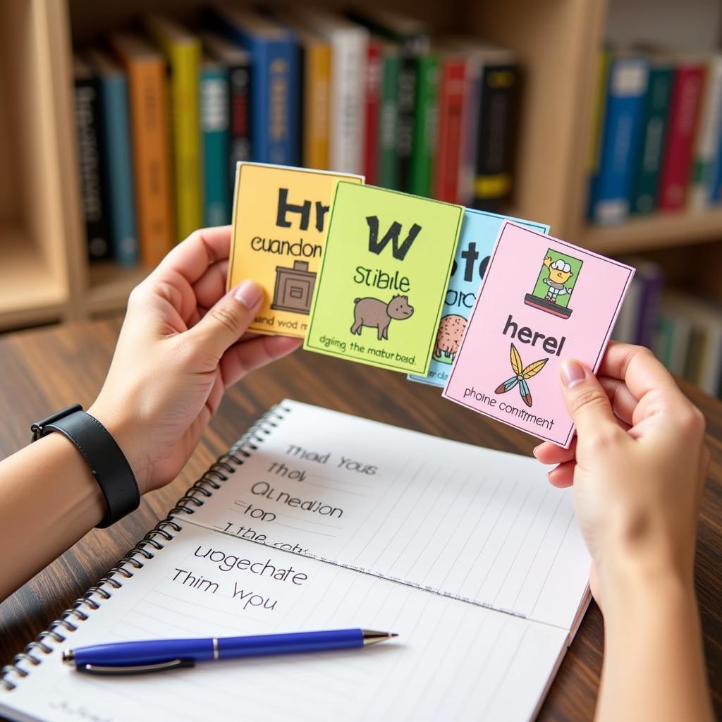 Học từ vựng tiếng Anh với flashcard