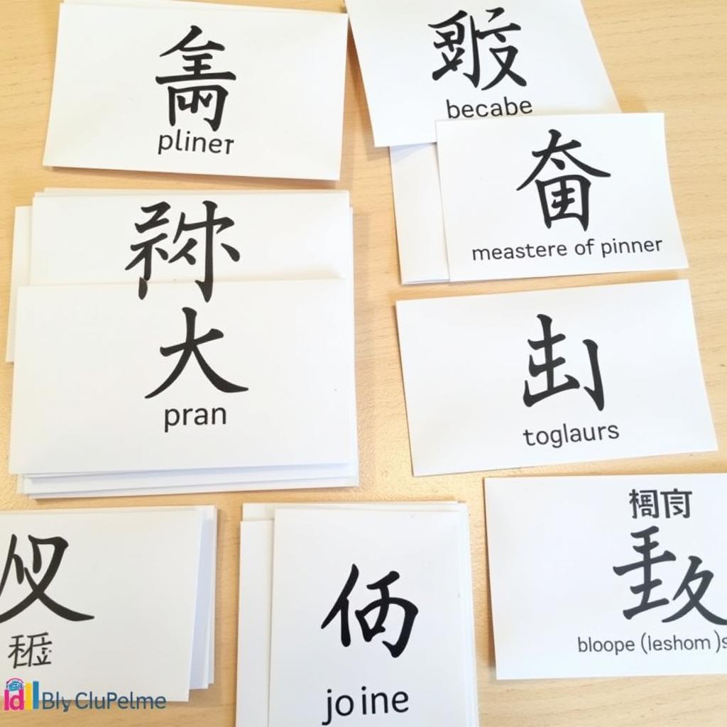 Học từ vựng tiếng Trung cơ bản qua flashcard