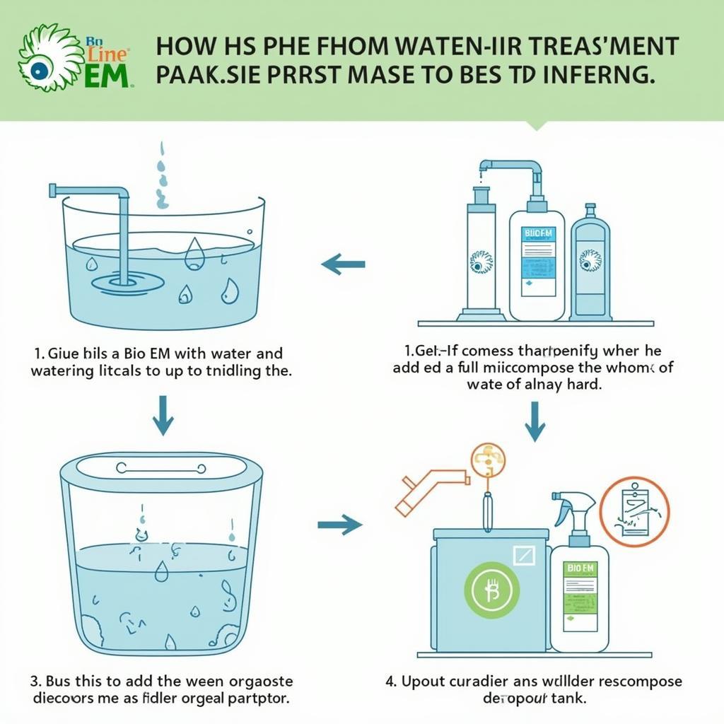 Hướng dẫn sử dụng chế phẩm Bio EM xử lý nước thải