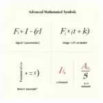 Advanced Mathematical Symbols