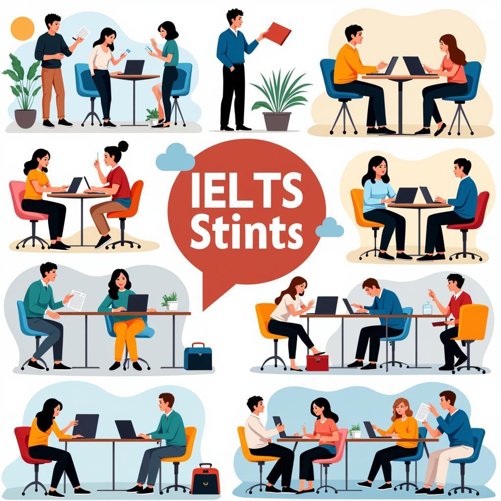 Practicing IELTS at a Language Center