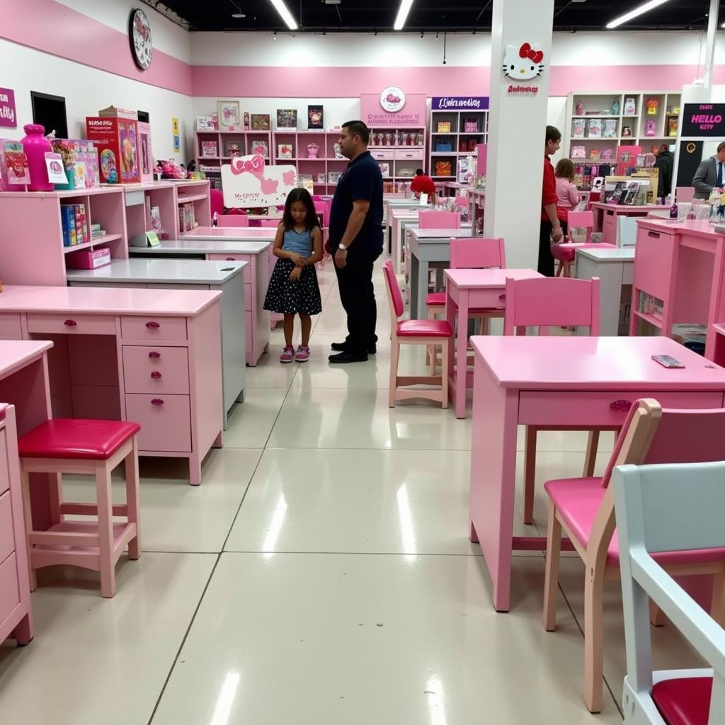 Mua bàn học Hello Kitty giá rẻ uy tín