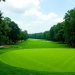 Khung cảnh sân golf xanh mướt tại TP.HCM