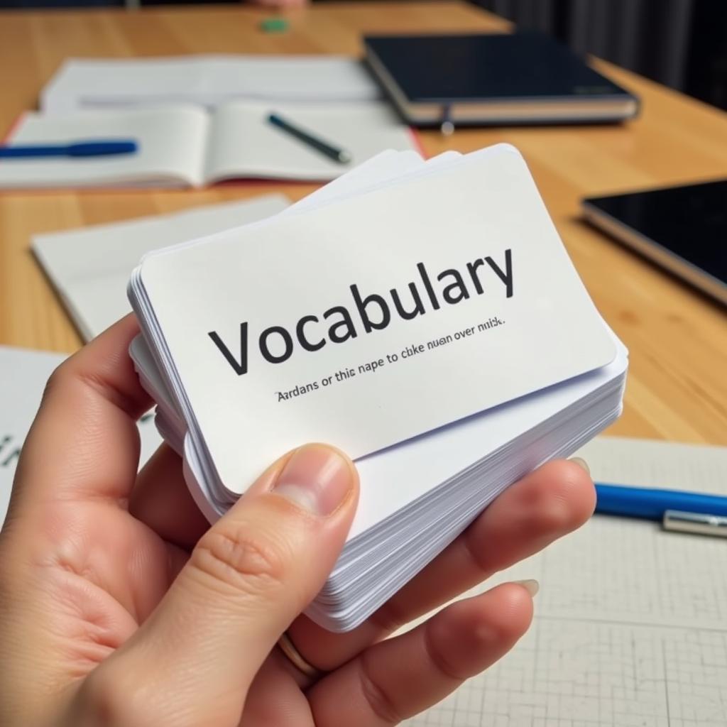 Sử dụng Flashcard để học từ vựng