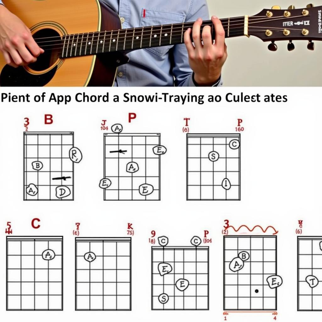 Thực hành bài hát đơn giản trên guitar