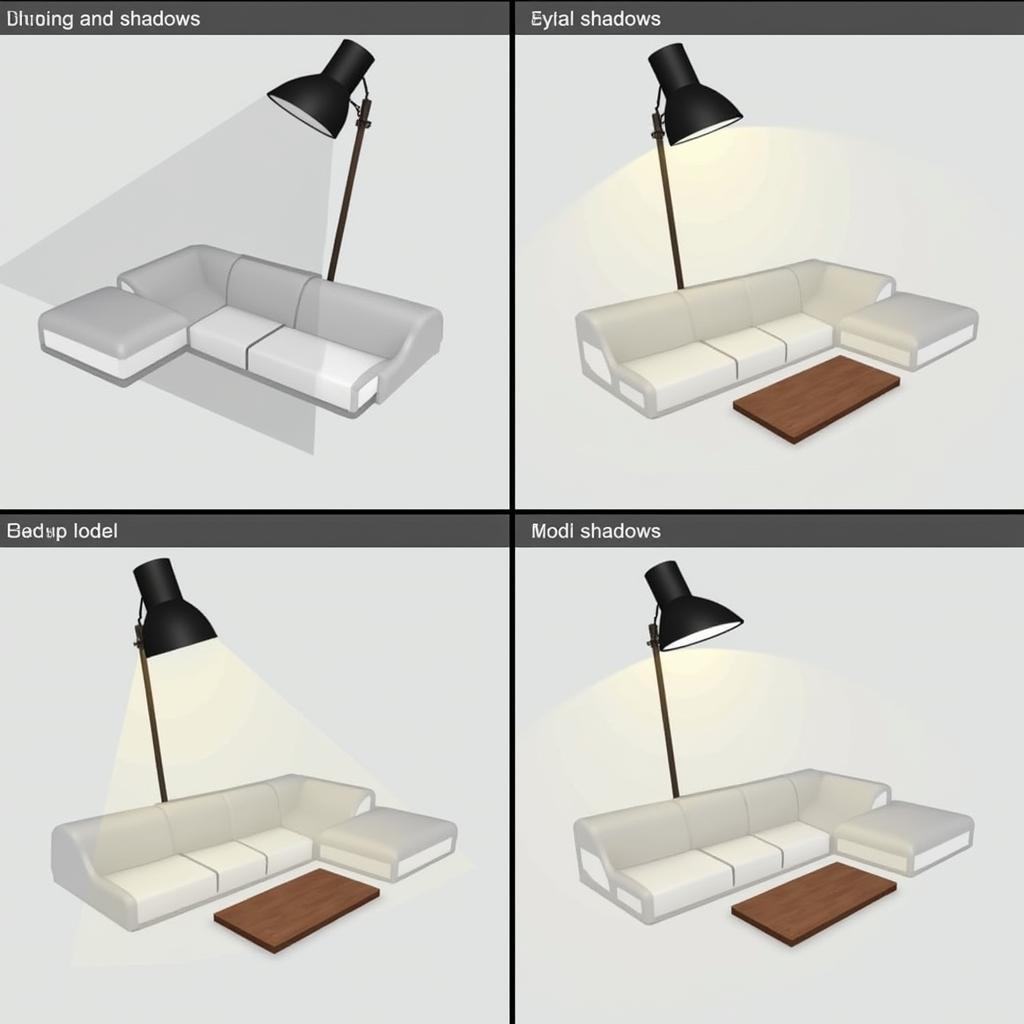 Ánh sáng và bóng đổ trong SketchUp