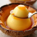 Bánh Flan Trái Dừa Hoàn Thành