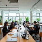 Modern and spacious learning environment at international universities in Ho Chi Minh City