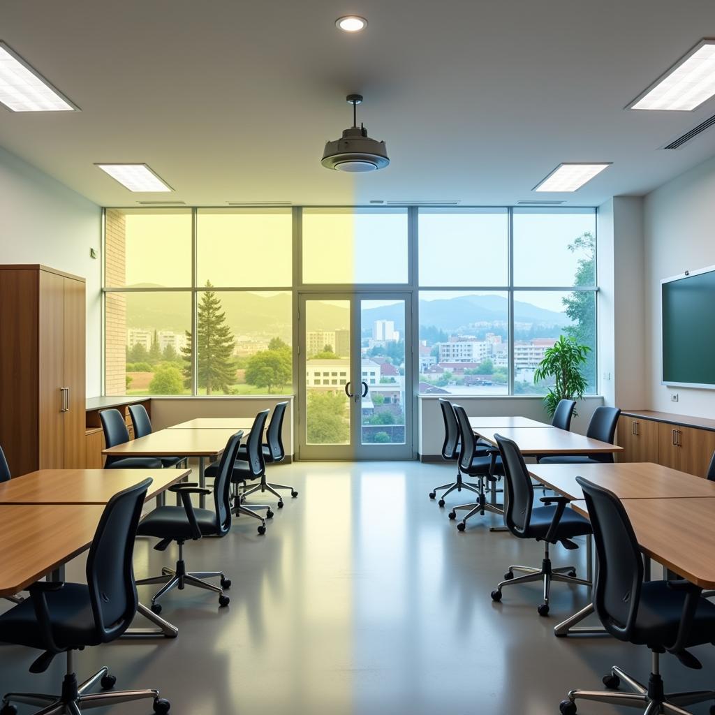 Hệ thống chiếu sáng thông minh trong trường học