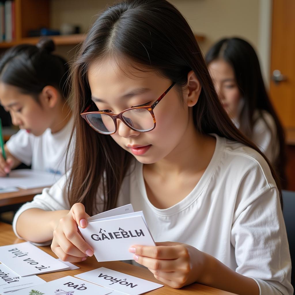 Học từ vựng tiếng Anh qua Flashcard