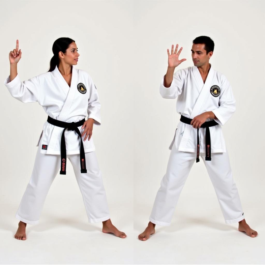 Khởi động và Tư thế Karate