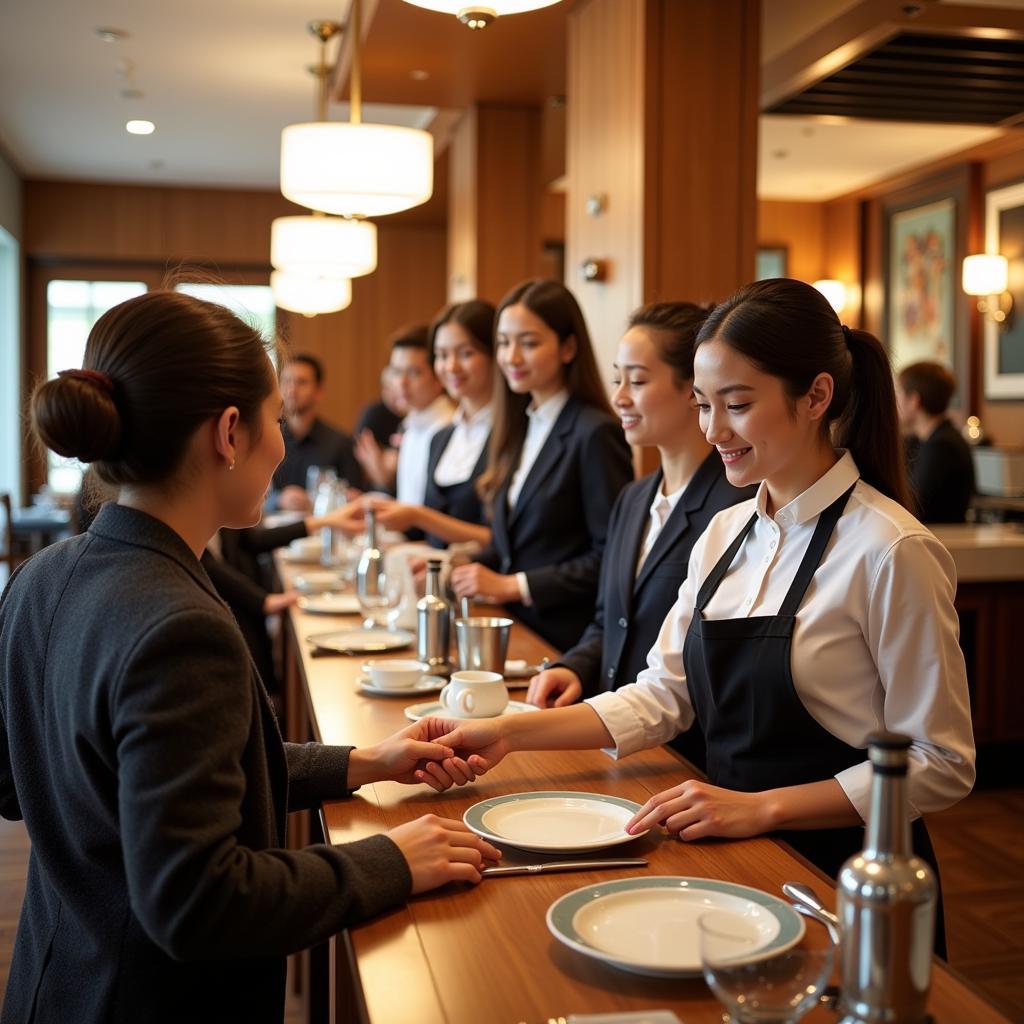 Sinh viên thực tập khách sạn