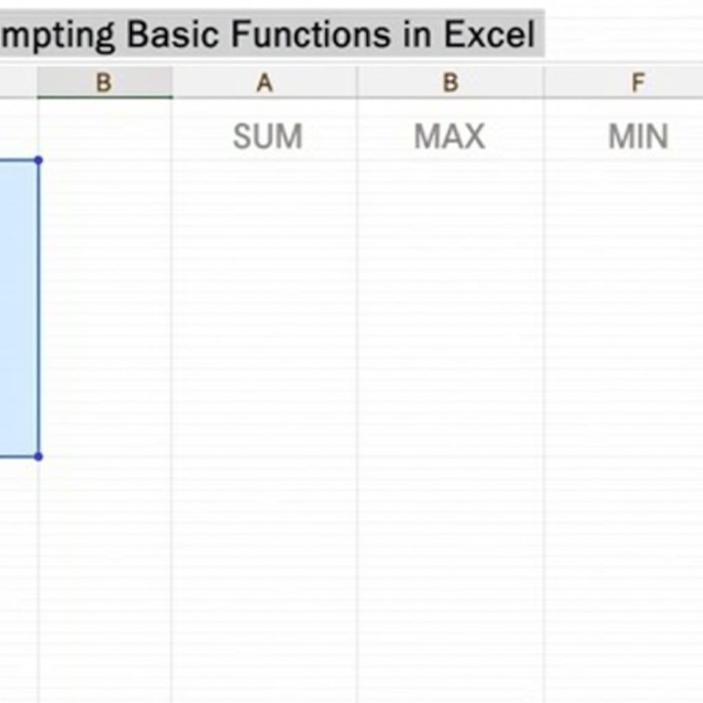 Sử dụng hàm cơ bản trong Excel