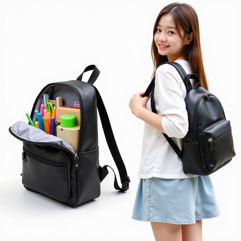 Balo nữ Hàn Quốc đi học thời trang