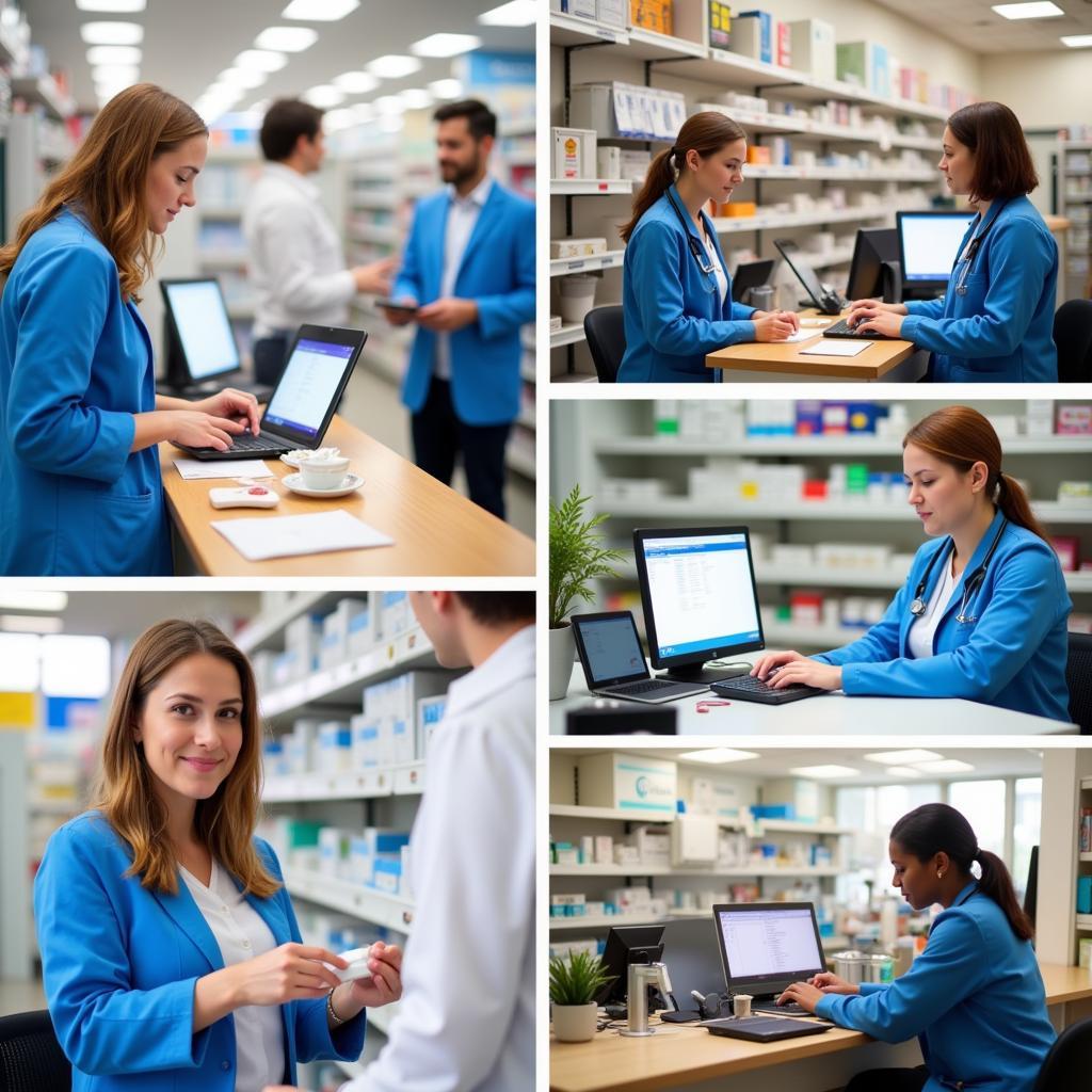 Various tasks of a Pharmacy Technician