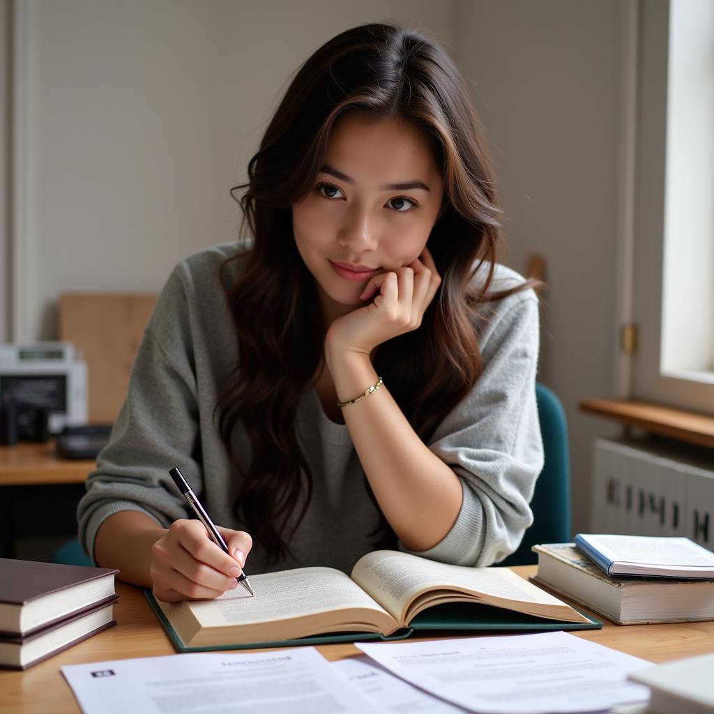 Con gái suy nghĩ lựa chọn ngành nghề