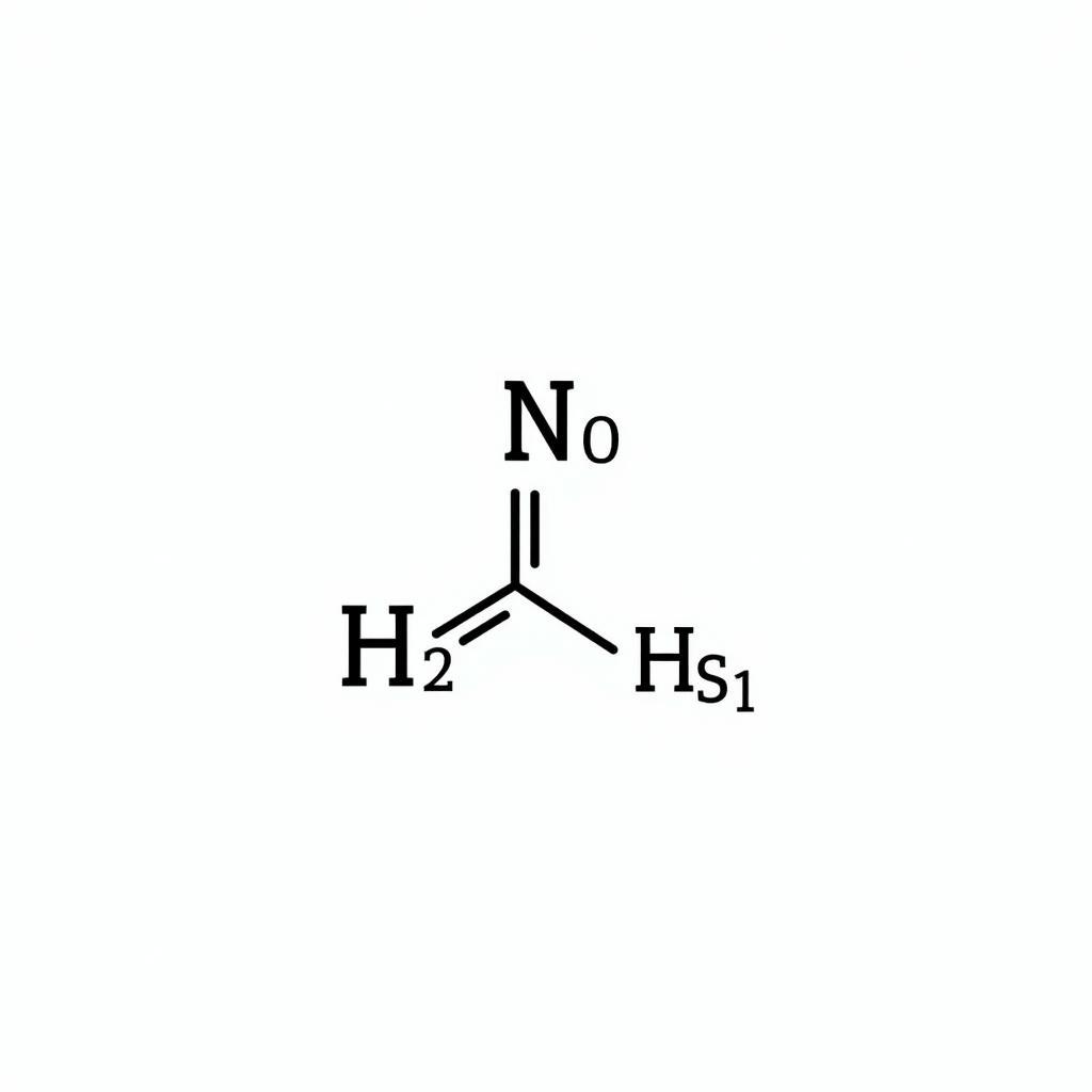 Công thức hóa học của Methanol