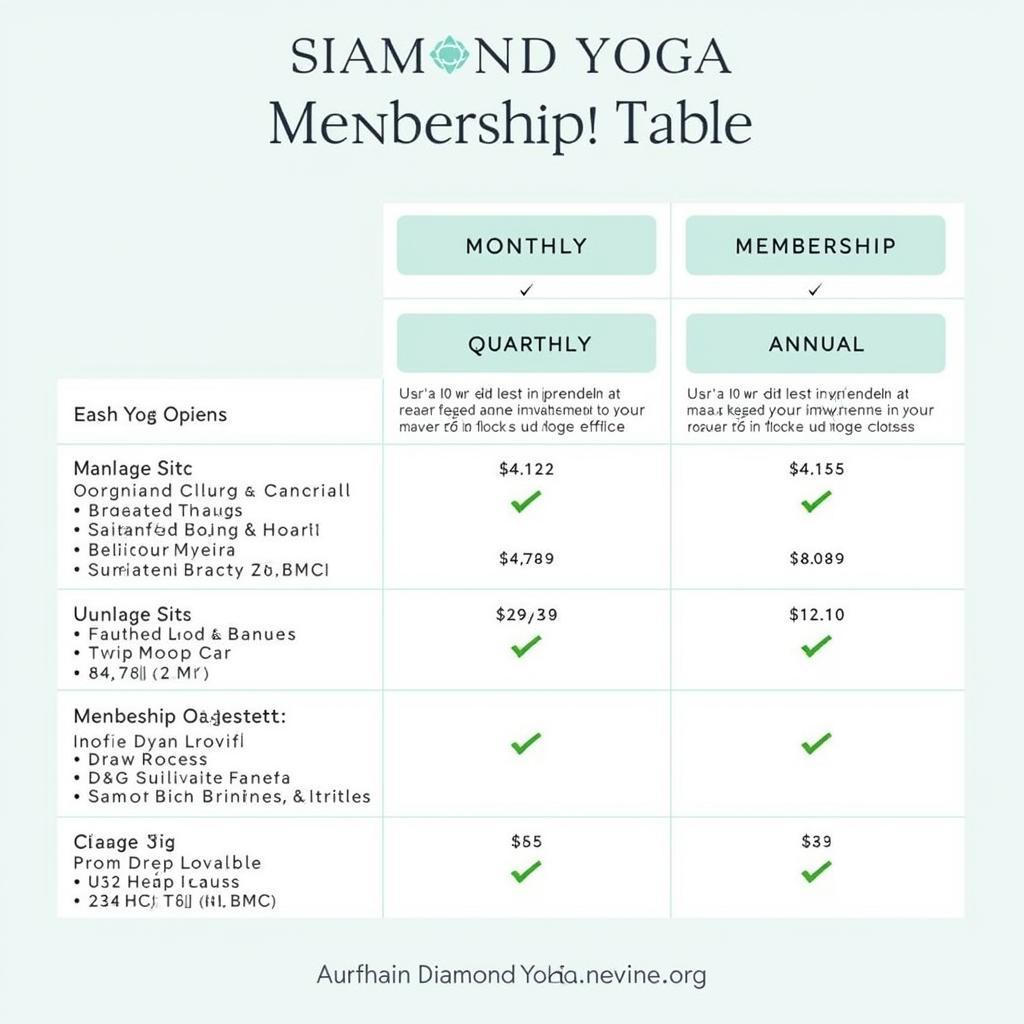 Biểu phí Diamond Yoga Đà Nẵng