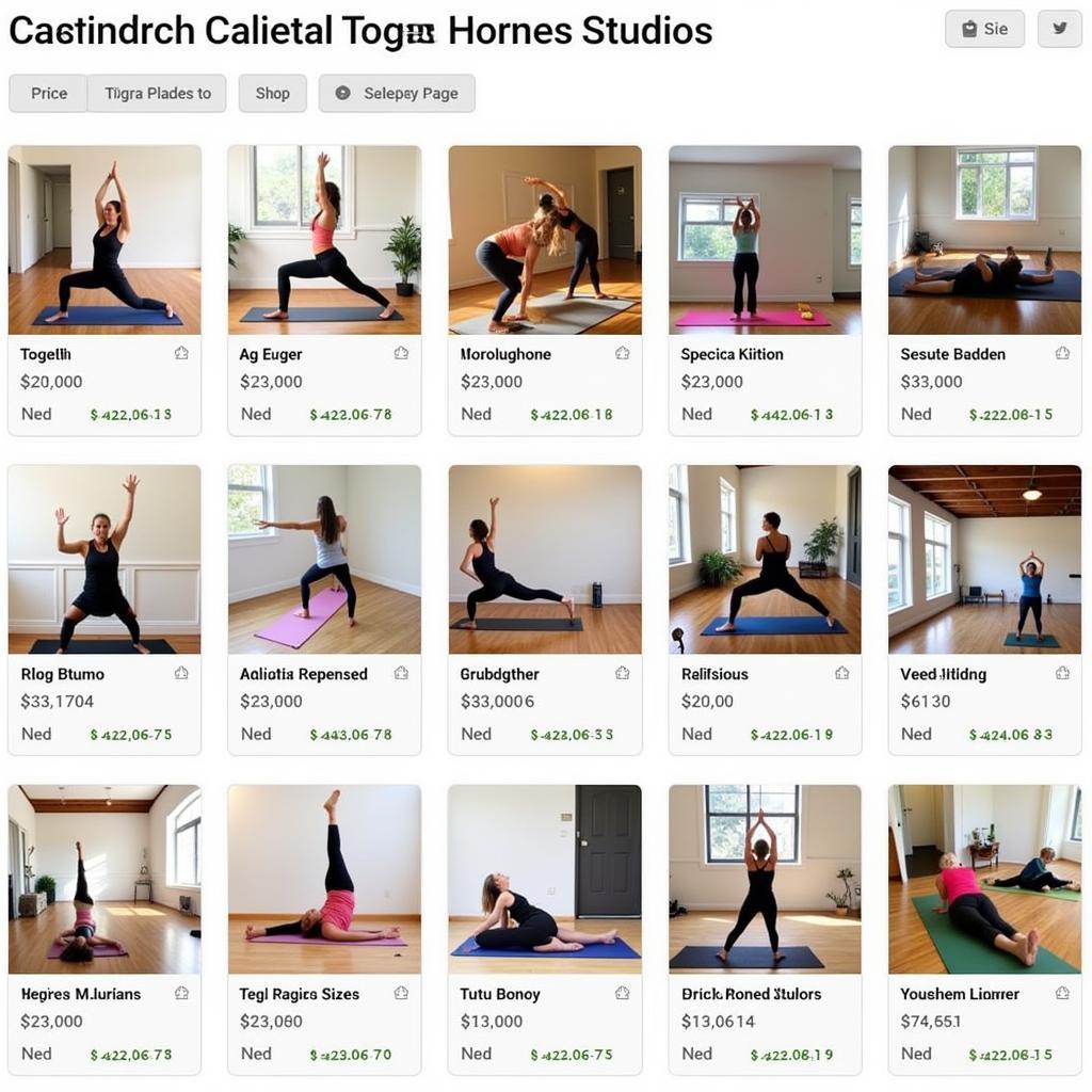 Giá học yoga tại California đa dạng