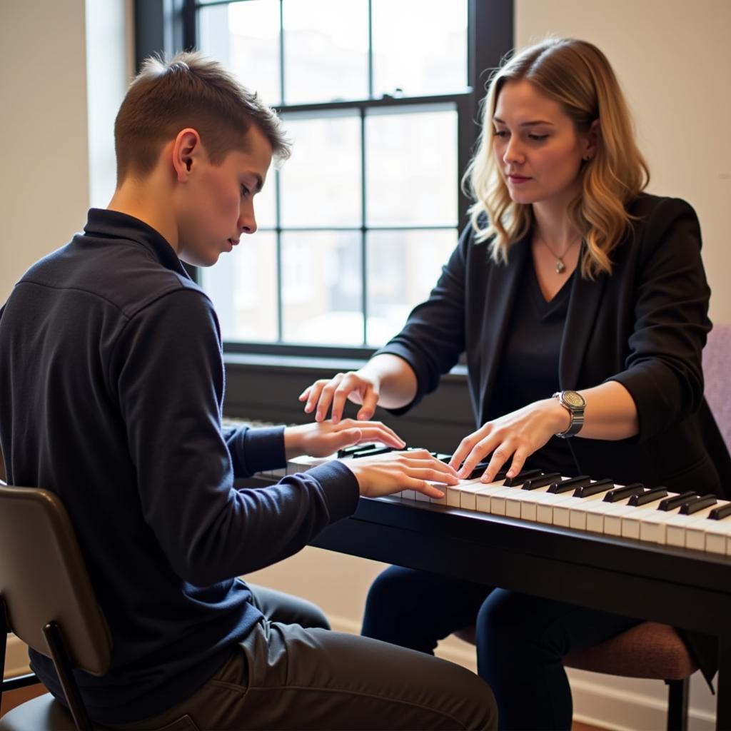 Học piano cá nhân với giáo viên