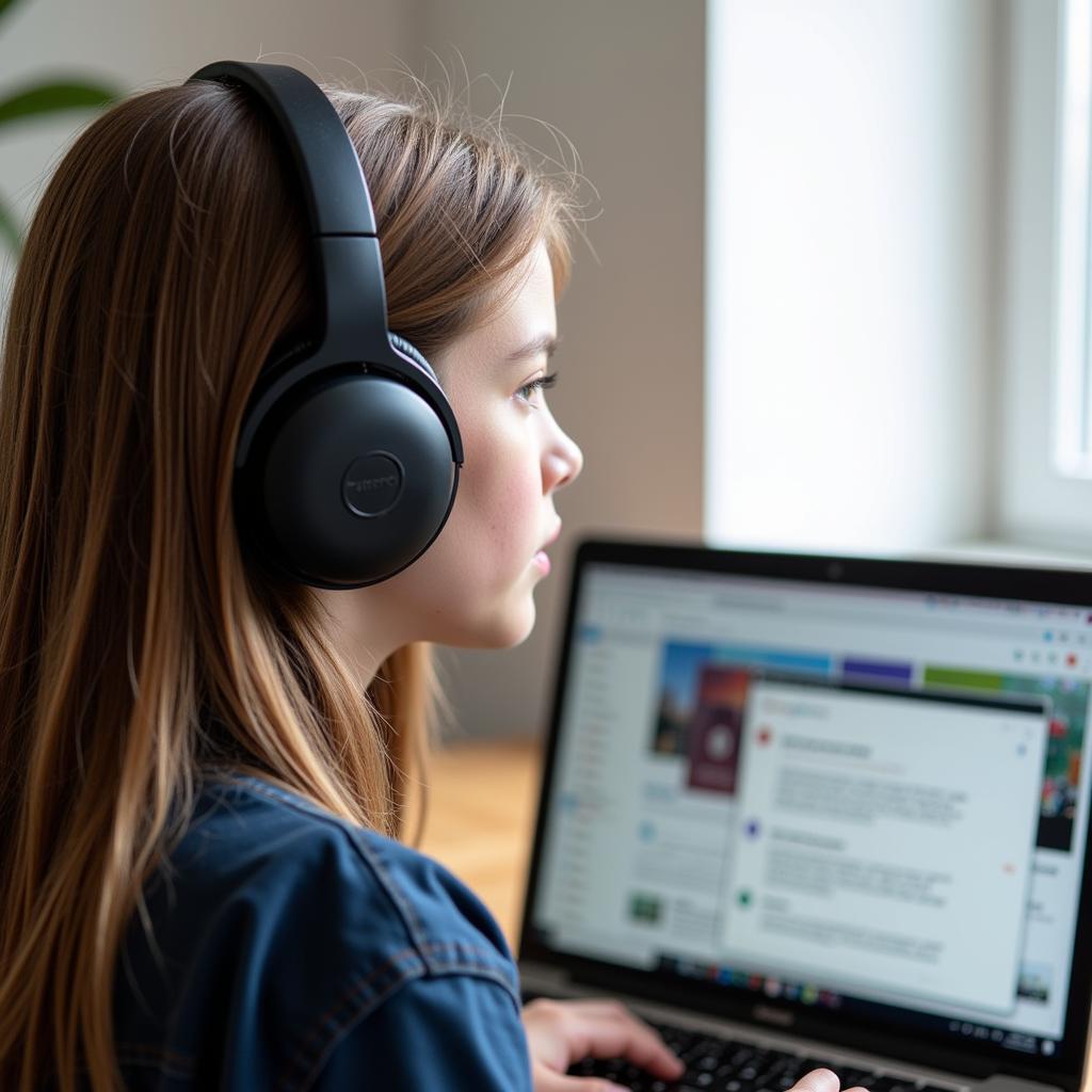 Learning English with Headphones