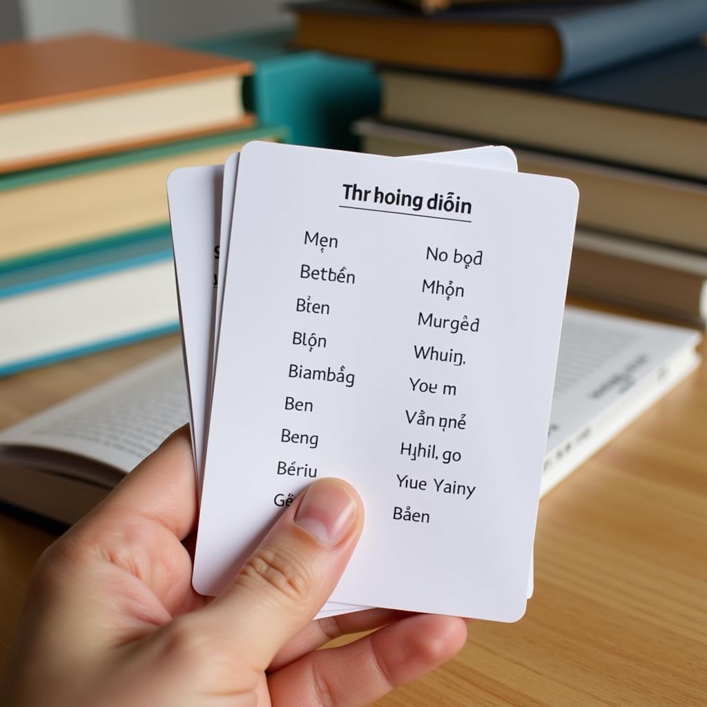 Học từ vựng tiếng Anh với Flashcards