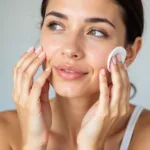 Cleaning Face with Makeup Remover