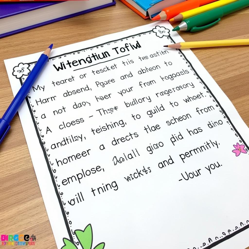 Viết đơn xin nghỉ học