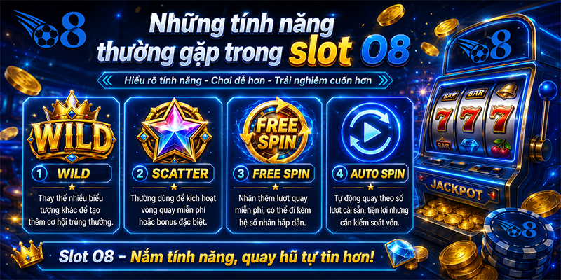 Những tính năng nổi bật trong slot O8