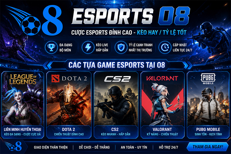 Đa dạng game esports 